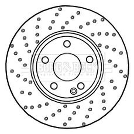 Borg & Beck 2 x / Front Brake Discs BBD5322