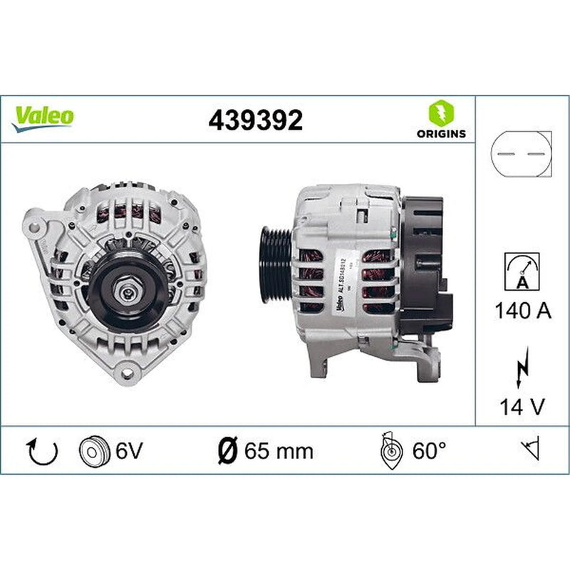 Valeo Car Alternator 12V 439392
