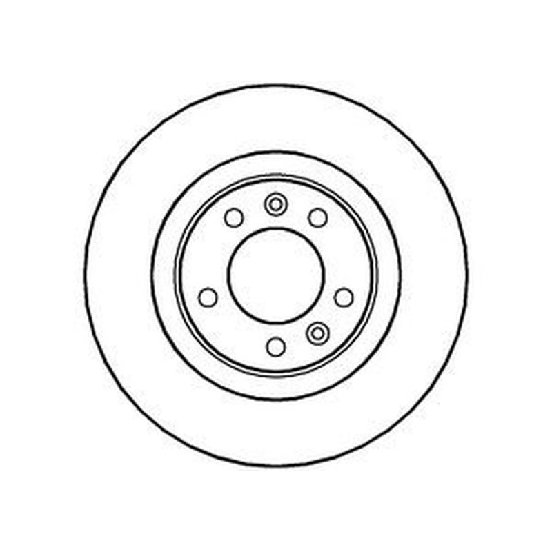 Abtex 2 x Solid Rear Brake Discs BD1347S