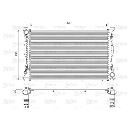 Valeo Engine Radiator 701580