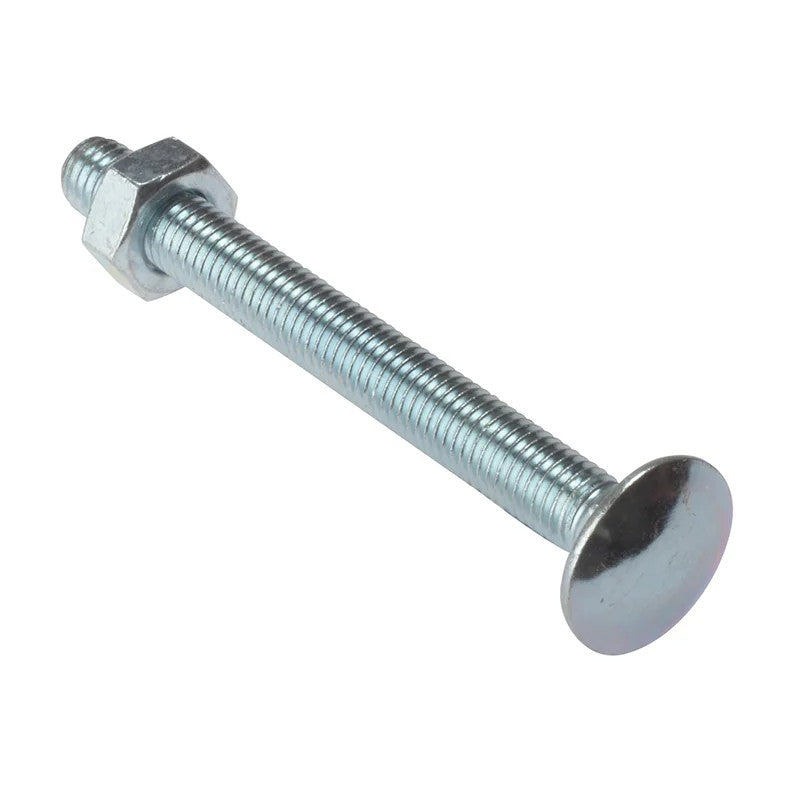 ForgeFix Carriage Bolt & Nut ZP Bag 5 75-240mm