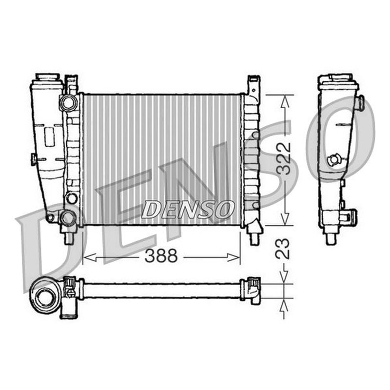 Denso Engine Radiator DRM09142