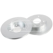 Borg & Beck 2 x Solid Front Brake Discs BBD4077
