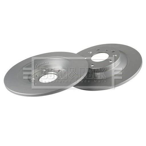 Borg & Beck 2 x Solid Rear Brake Discs BBD5669