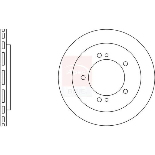 Apec 2 x Vented Front Brake Discs SDK6420