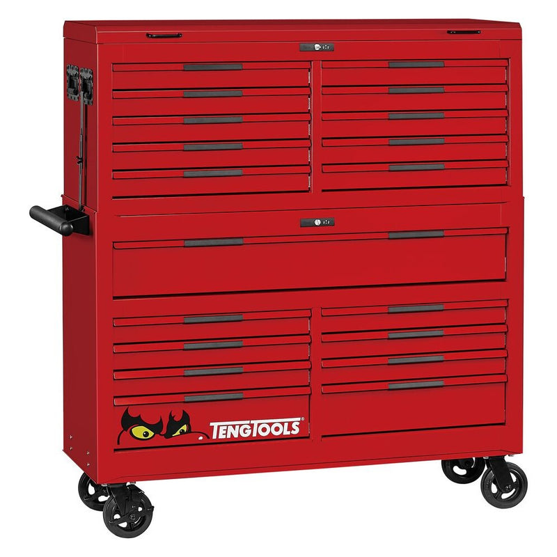 Teng Tools Mobile Tool Storage PRO35™ 53" 19 Drawers Red