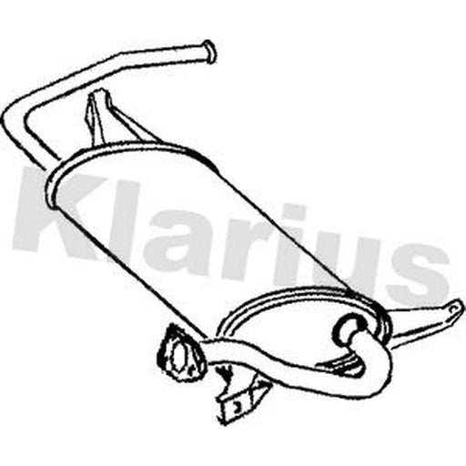Klarius Box With Tail Pipe Rear CL158B