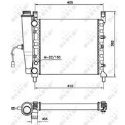 NRF Engine Radiator 58731