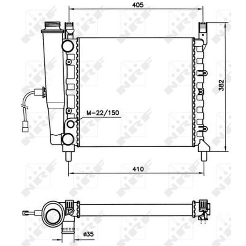 NRF Engine Radiator 58731