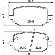Mintex Rear Brake Pad Set MDB4554
