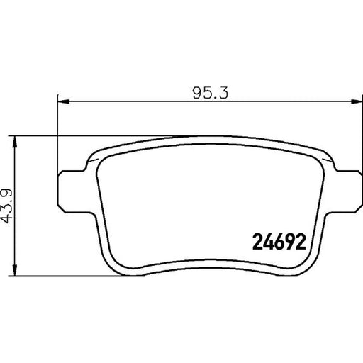DON Rear Brake Pad Set PCP1525