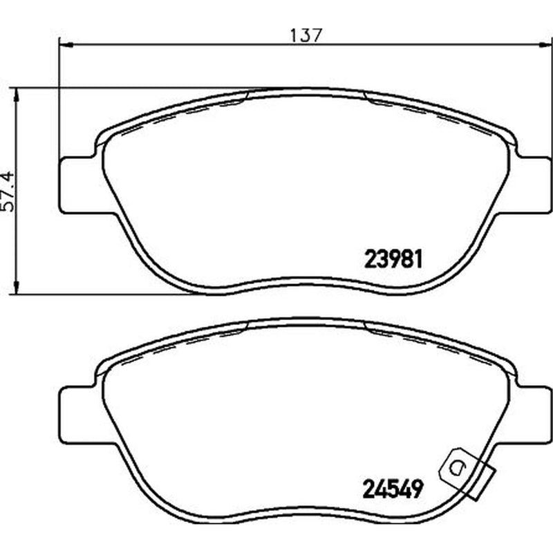 Mintex Front Brake Pad Set MDB2895