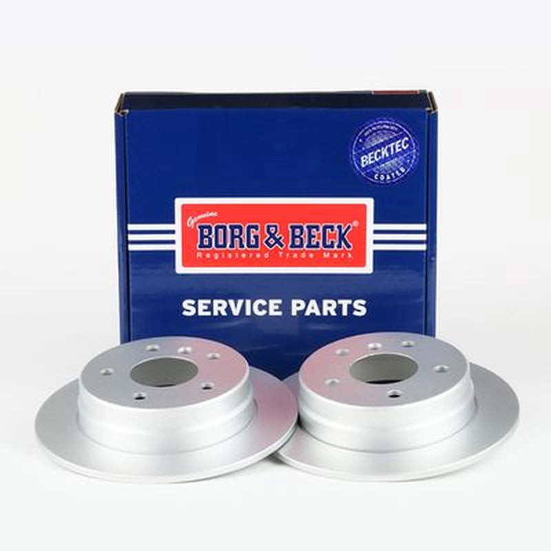 Borg & Beck 2 x Solid Rear Brake Discs BBD4289