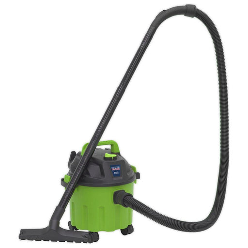 Sealey Vacuum Cleaner Wet & Dry 10L 1000W/230V Green PC102HV Sealey  - Town Parts