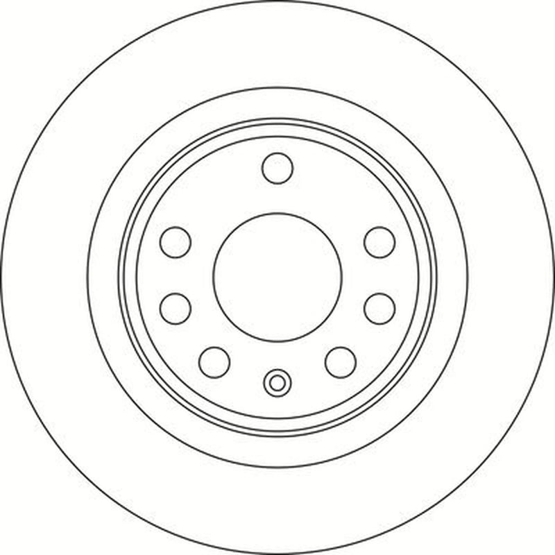 Abtex 2 x Solid Rear Brake Discs BD1589S