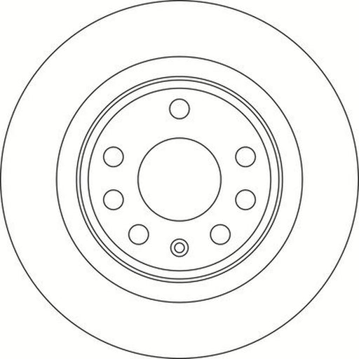 Abtex 2 x Solid Rear Brake Discs BD1589S