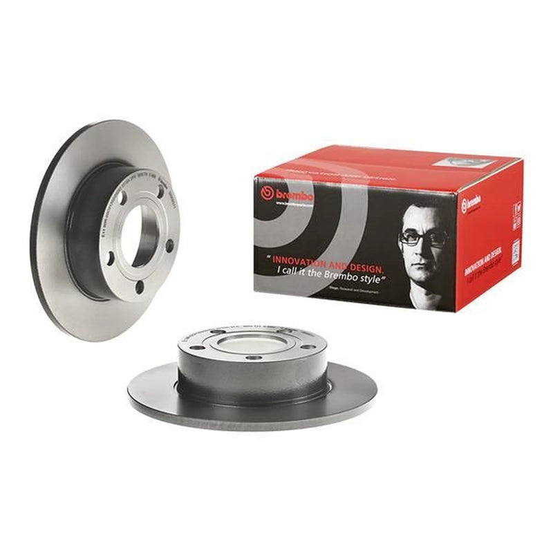 Brembo 2 x Solid Rear Brake Discs 08.9083.11