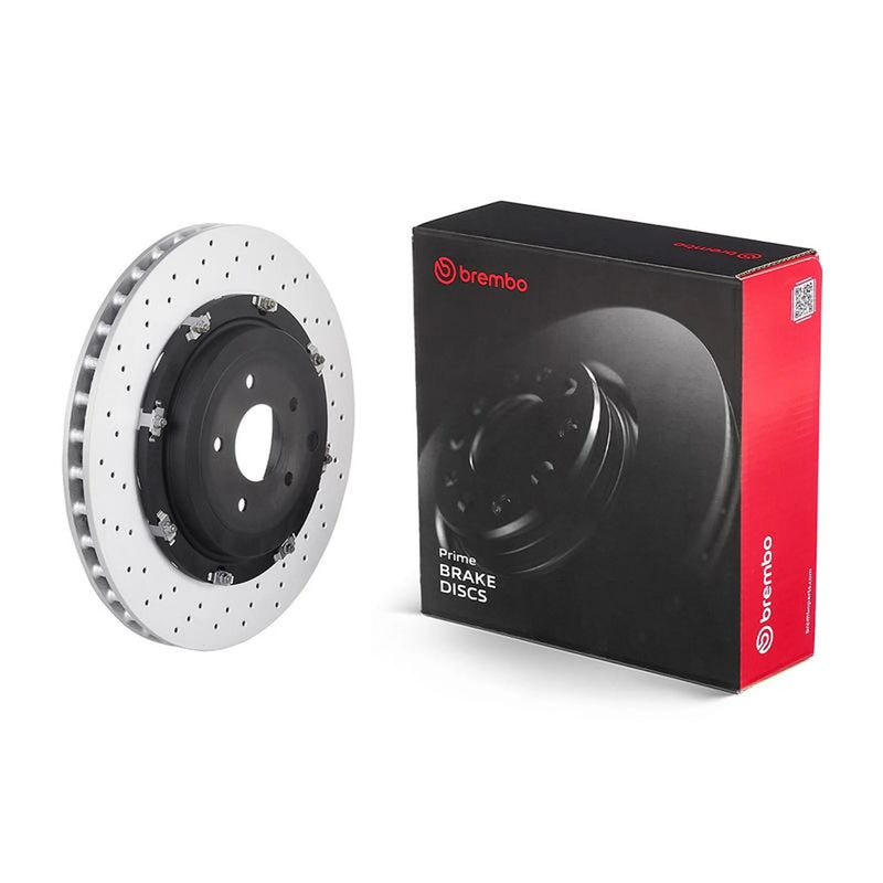 Brembo 2 x Aluminium Rear Brake Disc Hub Brake Discs 09.A190.13