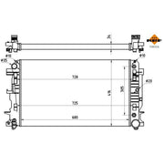 NRF Engine Radiator 53833A