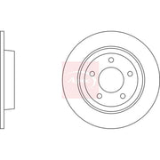 Apec 2 x Solid Rear Brake Discs DSK2226