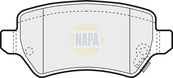 NAPA Rear Brake Solid Discs & Pads fits CHEVROLET KIA OPEL