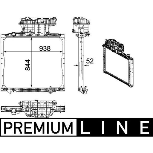 Mahle Engine Radiator CR 1167 000P