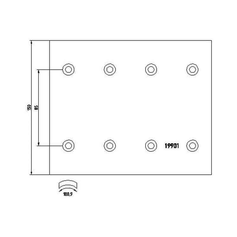 DON Don Cv Brake Lining Set DF34351S7100