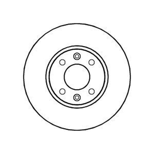 Abtex 2 x Vented Front Brake Discs BD1080V
