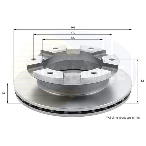 Comline 2 x Rear Brake Discs ADC0386V