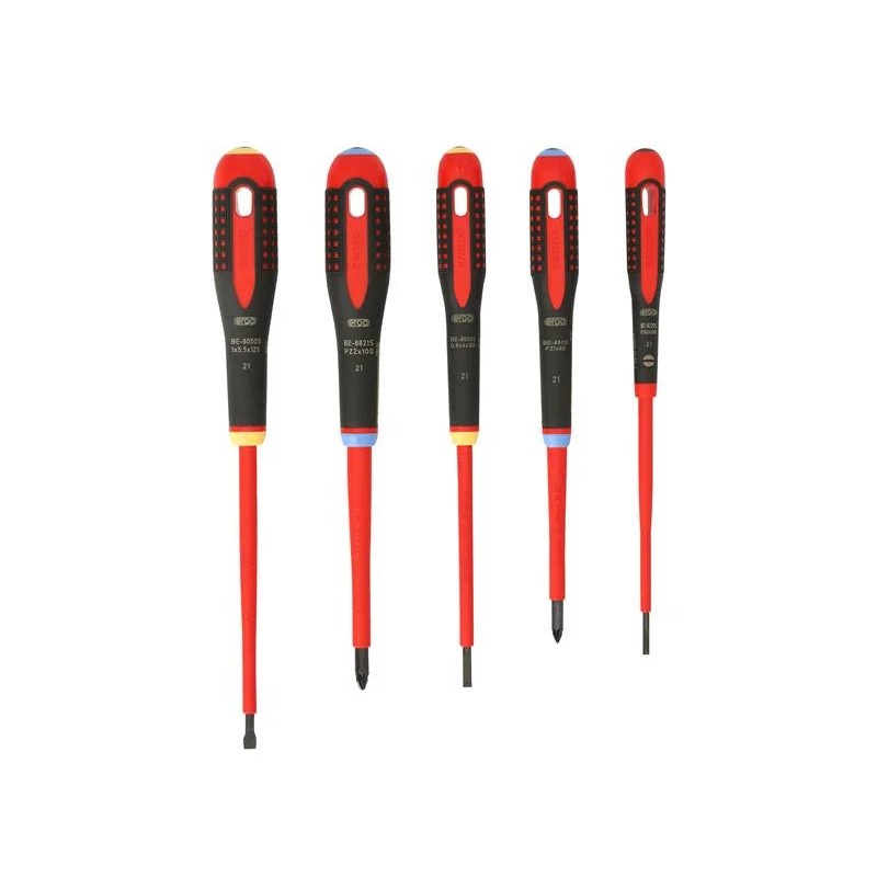 Bahco BE-9882S ERGO™ VDE Insulated Screwdriver Set, 5 Piece - BE-9882S