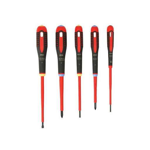 Bahco BE-9882S ERGO™ VDE Insulated Screwdriver Set, 5 Piece - BE-9882S