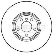 Borg & Beck 2 x Vented Front Brake Discs BBD6179S
