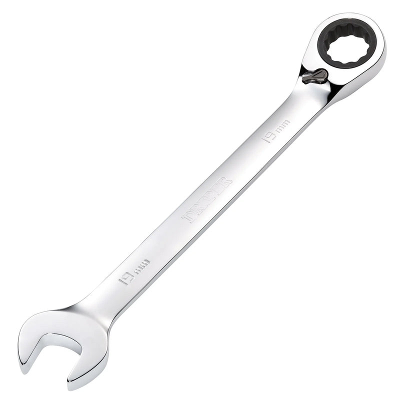 Draper HI-TORQ® Metric Reversible Ratcheting Combination Spanner