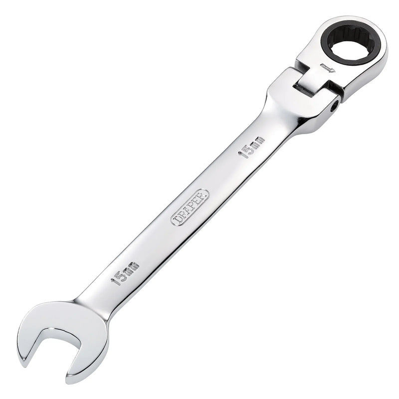 Draper HI-TORQ® Metric Flexible Head Ratcheting Spanner - Multiple Lengths