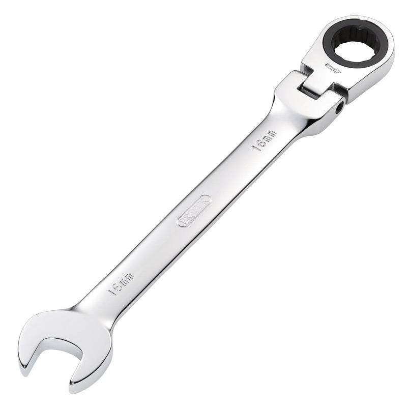 Draper HI-TORQ® Metric Flexible Head Ratcheting Spanner - Multiple Lengths