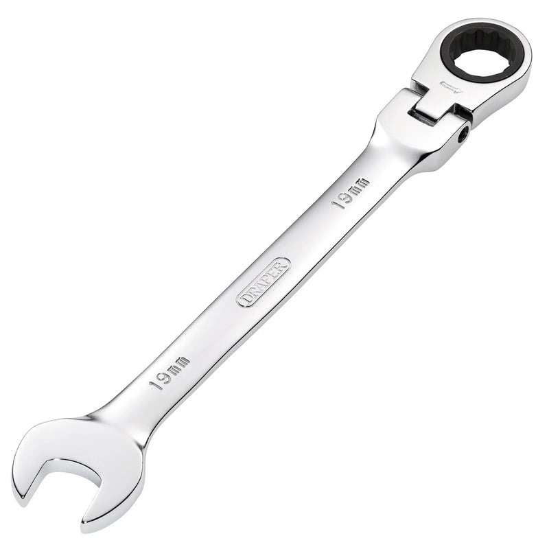 Draper HI-TORQ® Metric Flexible Head Ratcheting Spanner - Multiple Lengths