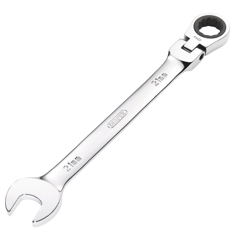 Draper HI-TORQ® Metric Flexible Head Ratcheting Spanner - Multiple Lengths