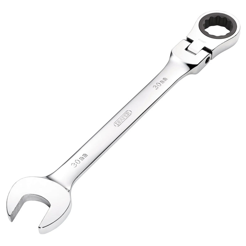 Draper HI-TORQ® Metric Flexible Head Ratcheting Spanner - Multiple Lengths
