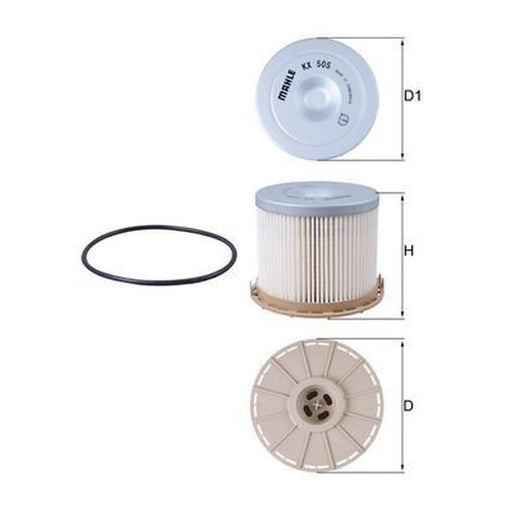 Mahle Fuel Filter Element KX 505D