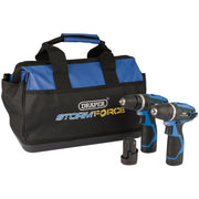 Draper Storm Force 10.8V Power Combi Drill & Rotary Drill Set