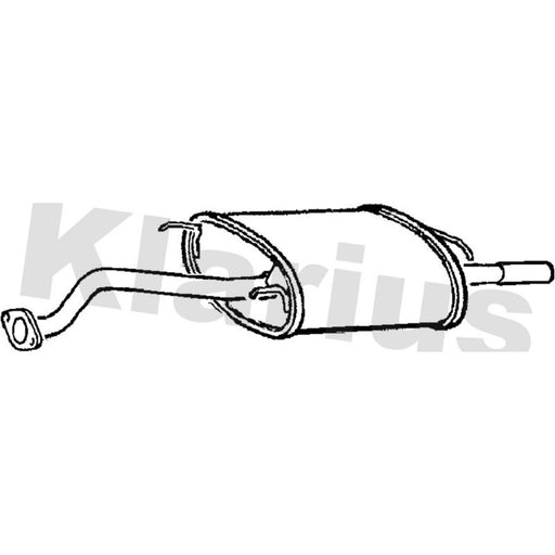 Klarius Box With Tail Pipe Rear RR341T