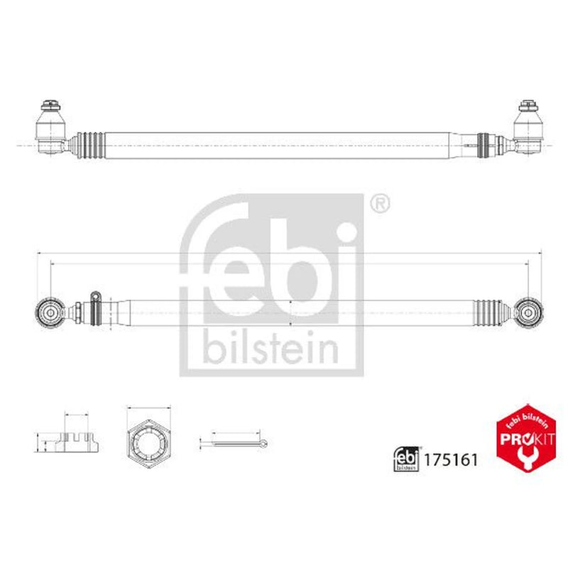 Febi Inner Rack End Right Joint Rear 175161