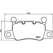 Brembo 4 x Rear Brake Pad Set P65038