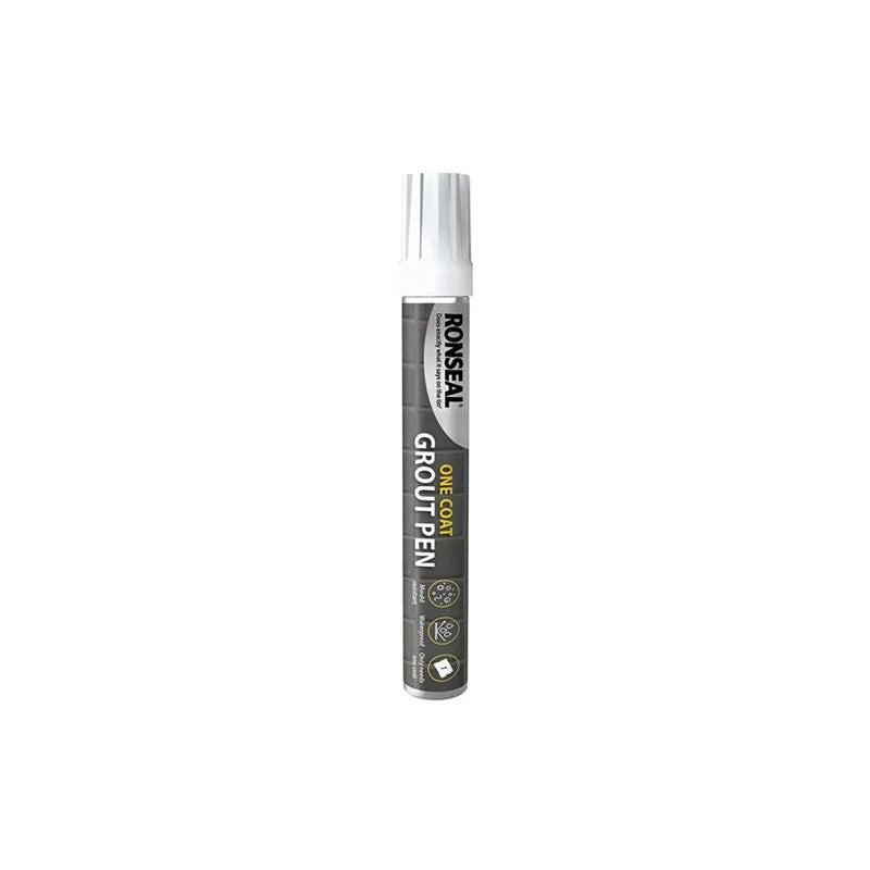 Ronseal One Coat Grout Pen Brilliant White 15ml