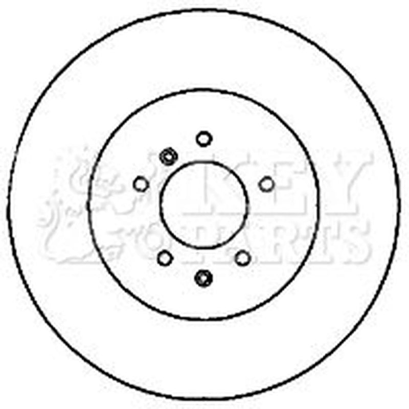 Key Parts 2 x Rear Brake Discs KBD5822S