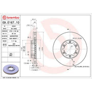 Brembo 2 x Internally Vented Front Brake Discs 09.E167.10