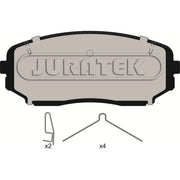 Juratek Front Brake Pad Set JCP8572