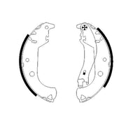 Textar 4 x Brake Shoe Set Axle Kit 91059900