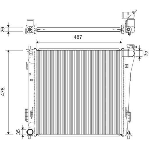Valeo Engine Radiator 701360