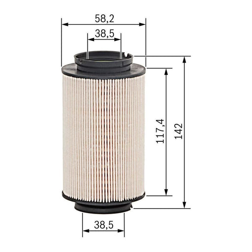 Genuine Bosch Car Fuel Filter N0007 Fits Audi A3 Sportback Tdi - 2.0 - 04-13 145 Bosch  - Town Parts